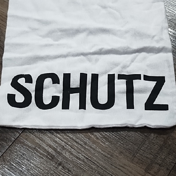 SCHUTZ White Bag with Black Logo and Red Accents - Picture 2 of 4